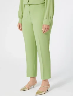 Marina Rinaldi Pantalon en crêpe envers satin VERTOLIVE Sale
