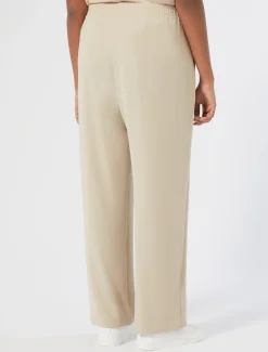 Marina Rinaldi Pantalon en crêpe envers satin BEIGE Clearance