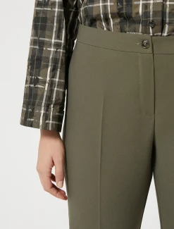 Marina Rinaldi Pantalon en crêpe envers satin KAKI Sale