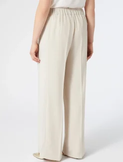 Marina Rinaldi Pantalon en crêpe envers satin BEIGE Fashion
