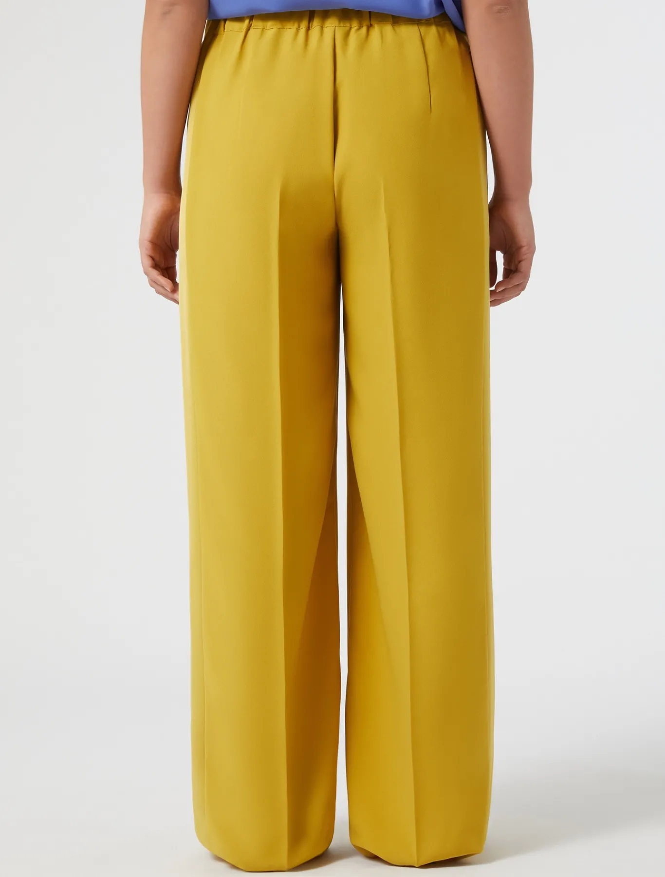 Marina Rinaldi Pantalon en crêpe envers satin OR Fashion