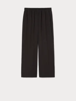 Marina Rinaldi Pantalon en crêpe envers satin NOIR Online