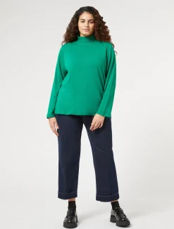 Marina Rinaldi Pantalon en denim de coton stretch BLEUJEANS Outlet