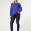 Marina Rinaldi Pantalon en denim de coton BLEUNUIT Discount