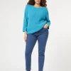 Marina Rinaldi Pantalon en denim de coton stretch BLEUJEANS Best