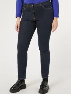 Marina Rinaldi Pantalon en denim de coton BLEUNUIT Discount
