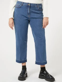 Marina Rinaldi Pantalon en denim de coton stretch BLEUJEANS Best
