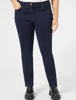 Marina Rinaldi Pantalon en denim de coton stretch BLEUJEANS New