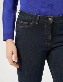 Marina Rinaldi Pantalon en denim de coton BLEUNUIT Discount