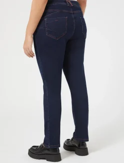 Marina Rinaldi Pantalon en denim de coton stretch BLEUJEANS New