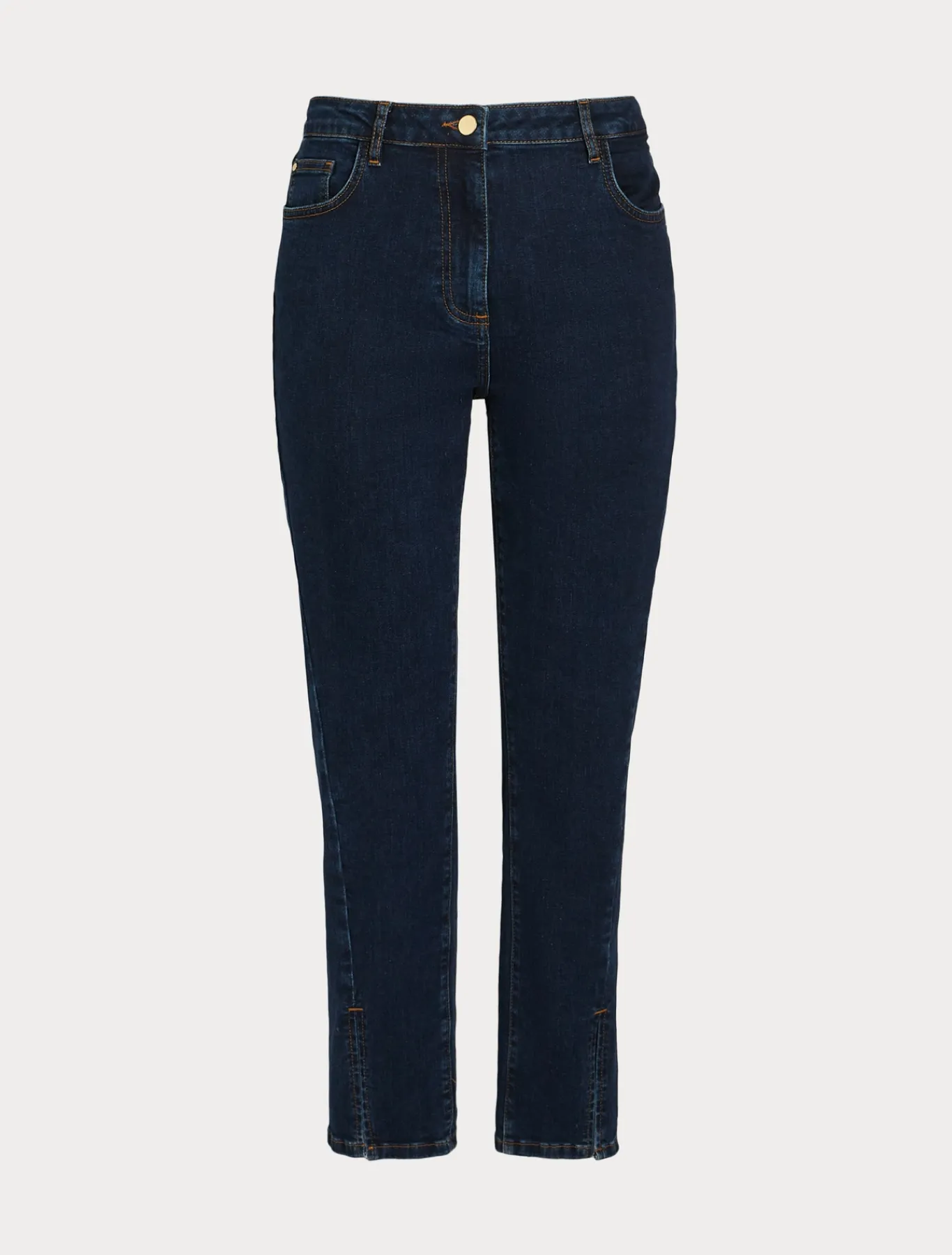 Marina Rinaldi Pantalon en denim de coton stretch BLEUNUIT Sale