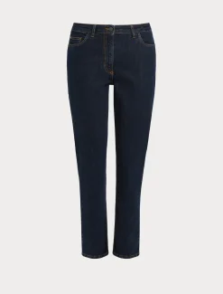 Marina Rinaldi Pantalon en denim de coton BLEUNUIT Discount