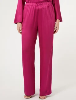Marina Rinaldi Pantalon en envers satin brillant FRAMBOISE Best