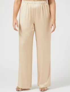 Marina Rinaldi Pantalon en envers satin brillant MIEL Discount