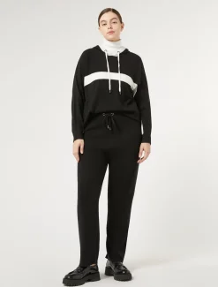 Marina Rinaldi Pantalon en fil de viscose NOIR Fashion