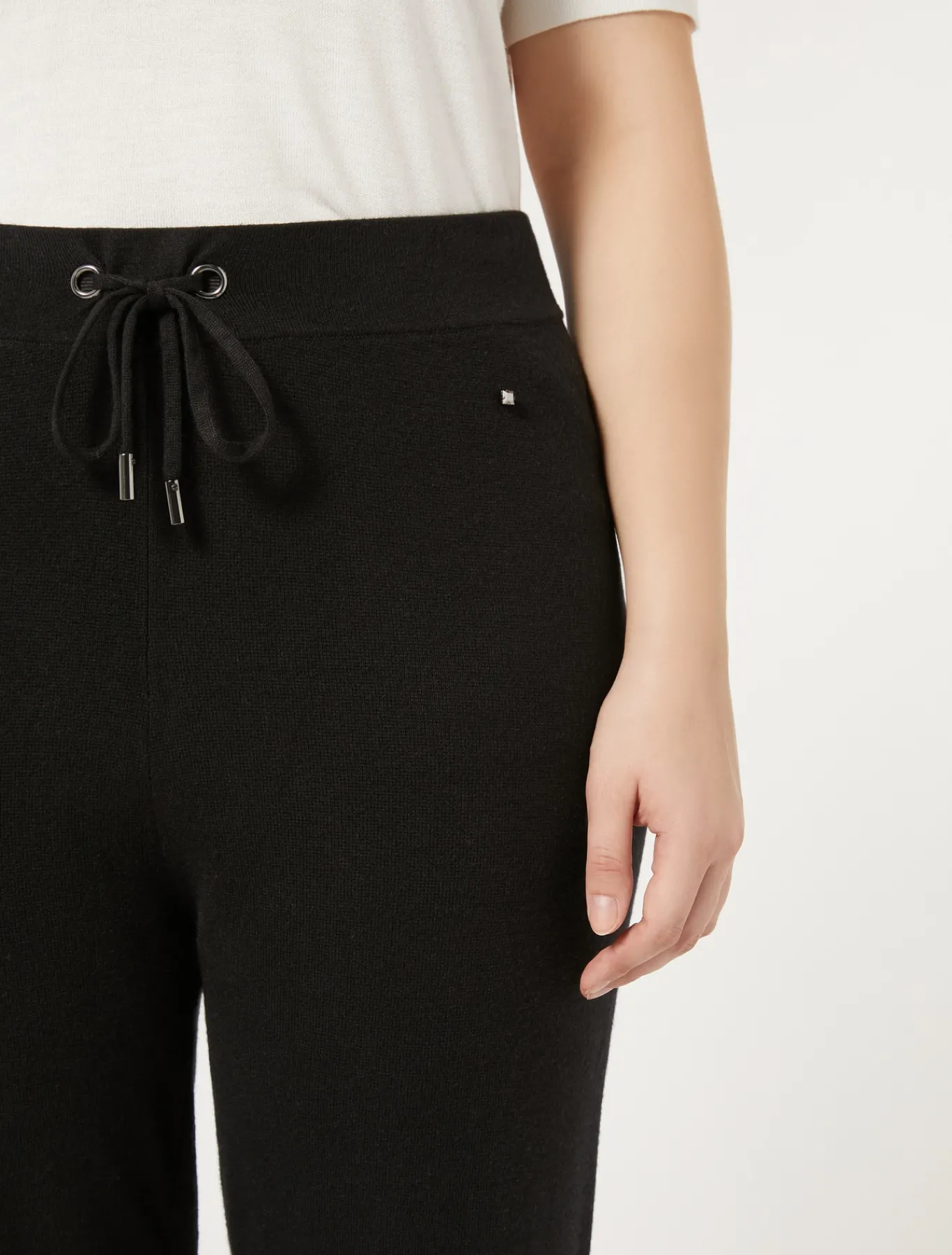 Marina Rinaldi Pantalon en fil de viscose NOIR Fashion