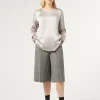 Marina Rinaldi Pantalon en flanelle de laine GRISFONCE Clearance
