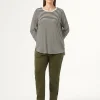 Marina Rinaldi Pantalon en gabardine KAKI Online