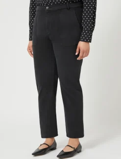 Marina Rinaldi Pantalon en gabardine NOIR Hot