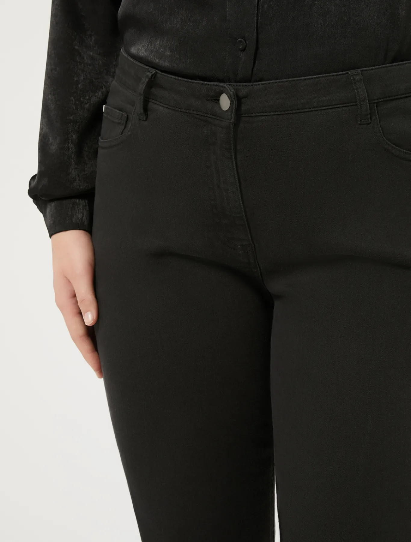 Marina Rinaldi Pantalon en gabardine NOIR Fashion