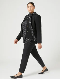 Marina Rinaldi Pantalon en gabardine NOIR Hot