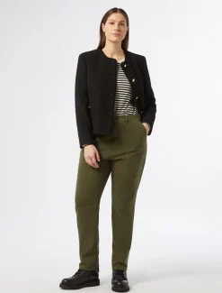 Marina Rinaldi Pantalon en gabardine KAKI Online