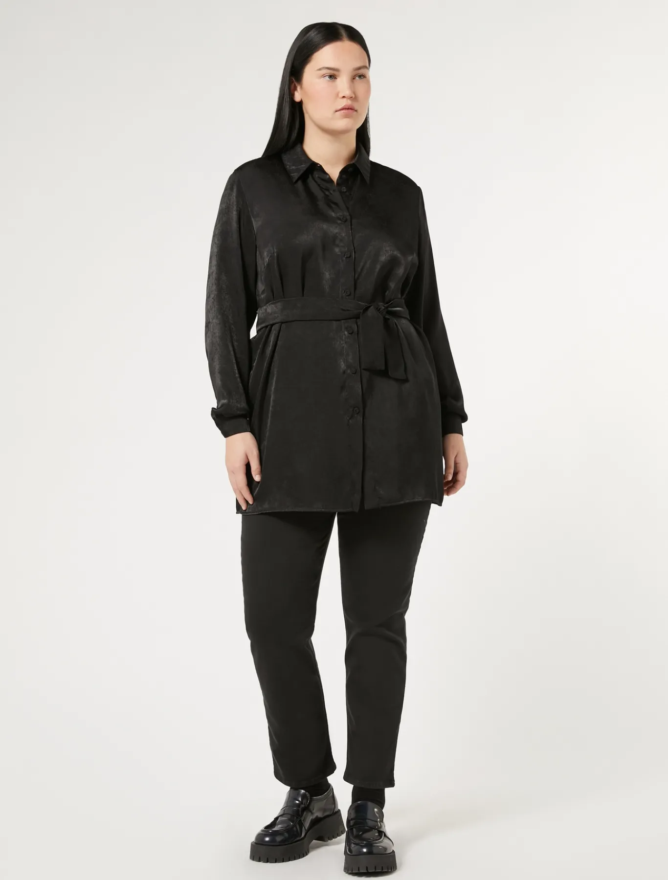 Marina Rinaldi Pantalon en gabardine NOIR Fashion
