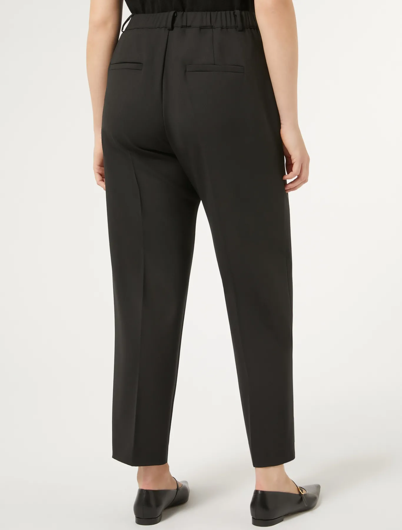 Marina Rinaldi Pantalon en gabardine de laine NOIR Clearance