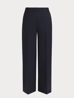 Marina Rinaldi Pantalon en gabardine fluide BLEUNUIT Fashion