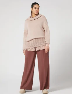 Marina Rinaldi Pantalon en gabardine fluide FARD Outlet