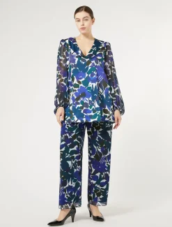 Marina Rinaldi Pantalon en georgette CAFE Best