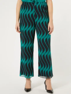 Marina Rinaldi Pantalon en georgette BLEUMARINE New