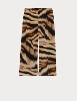 Marina Rinaldi Pantalon en georgette NOIR Online
