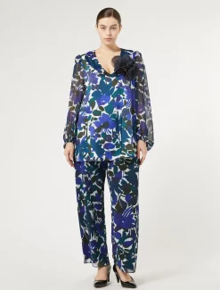 Marina Rinaldi Pantalon en georgette CAFE Best