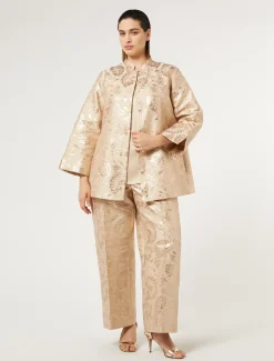 Marina Rinaldi Pantalon en jacquard MIEL Discount