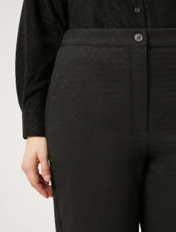 Marina Rinaldi Pantalon en jacquard lurex NOIR New