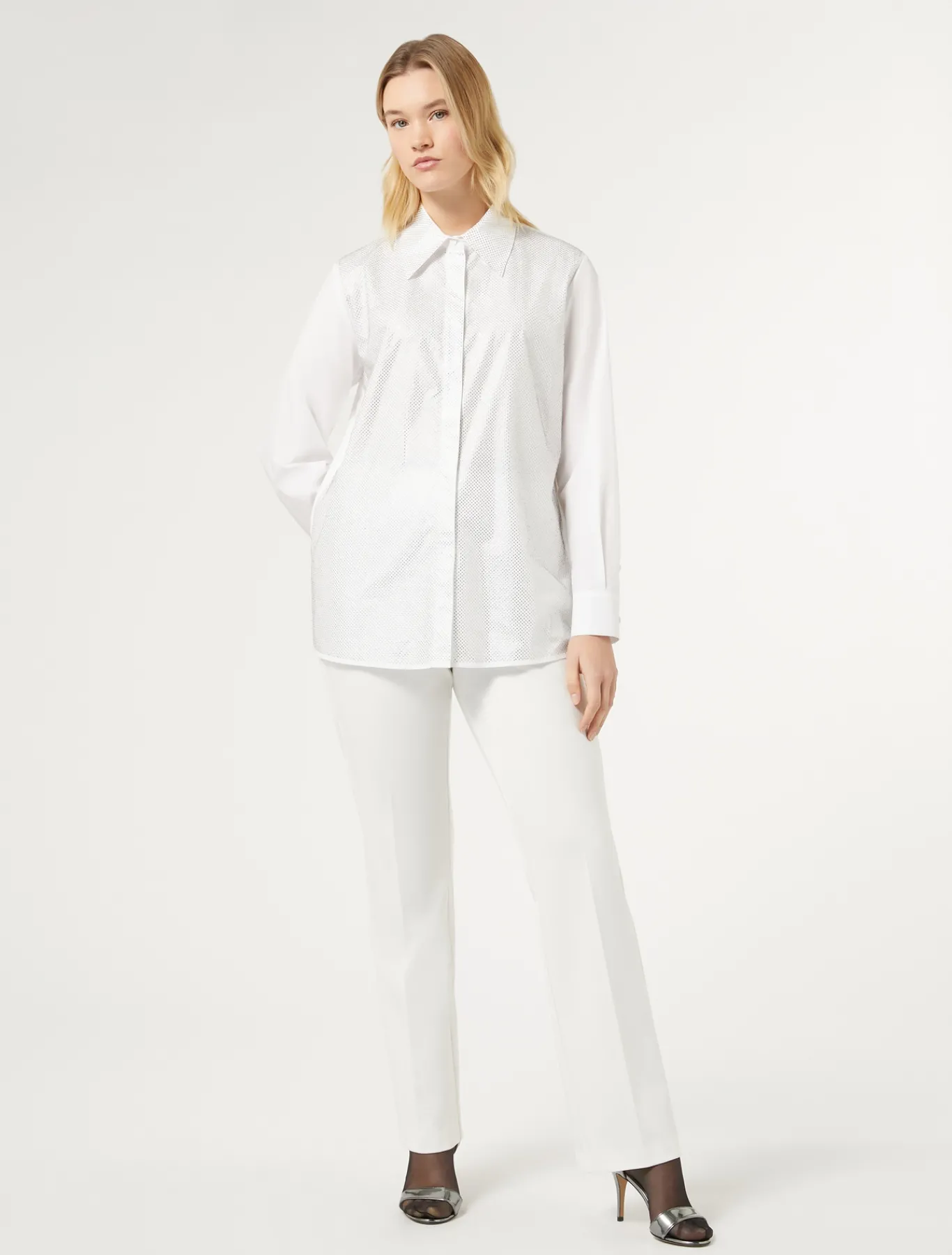 Marina Rinaldi Pantalon en jersey BLANC New