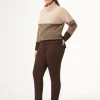 Marina Rinaldi Pantalon en jersey BRUN New