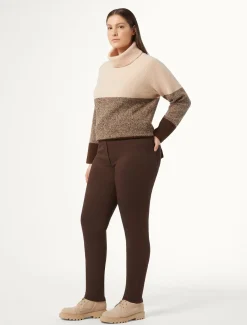 Marina Rinaldi Pantalon en jersey BRUN New
