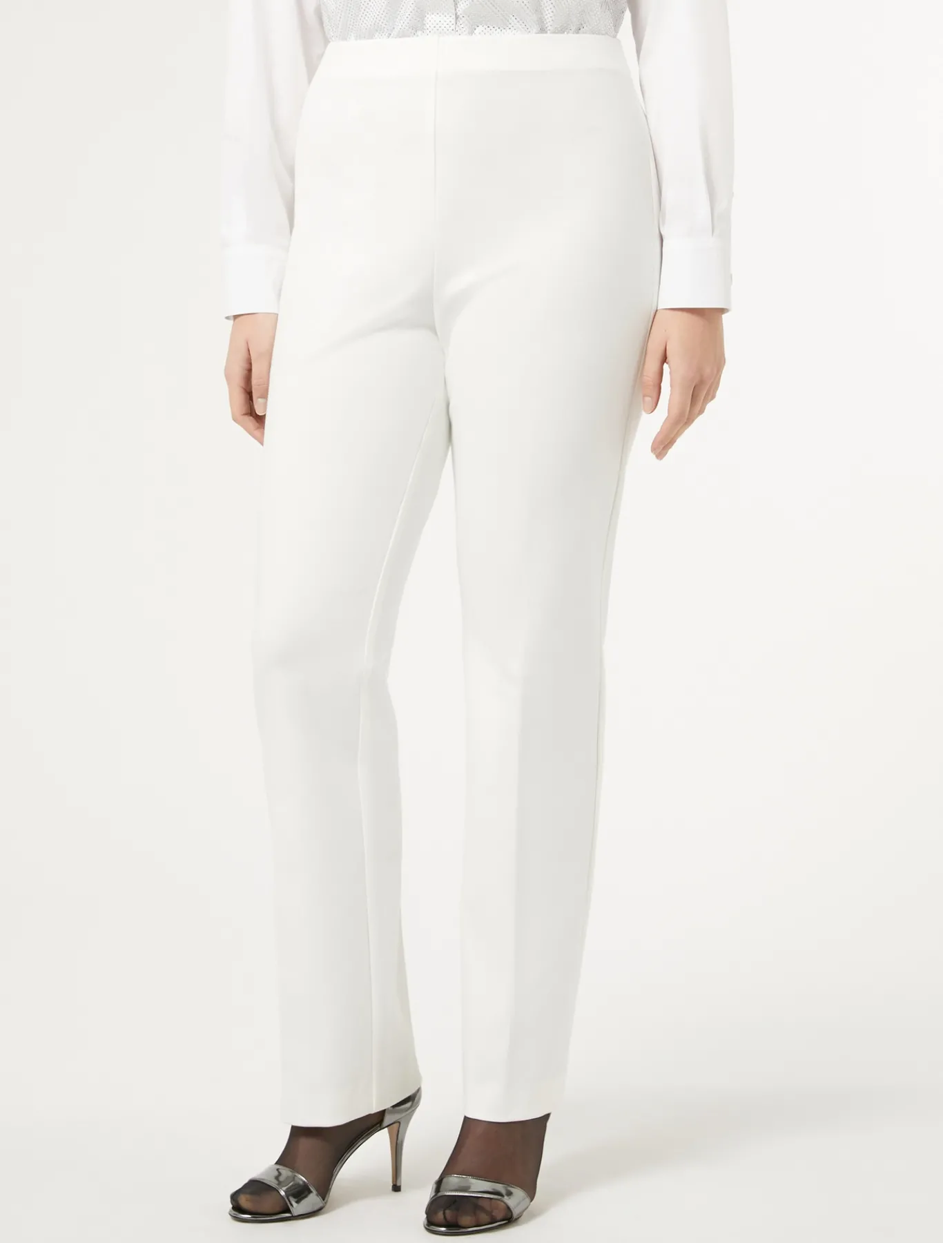 Marina Rinaldi Pantalon en jersey BLANC New
