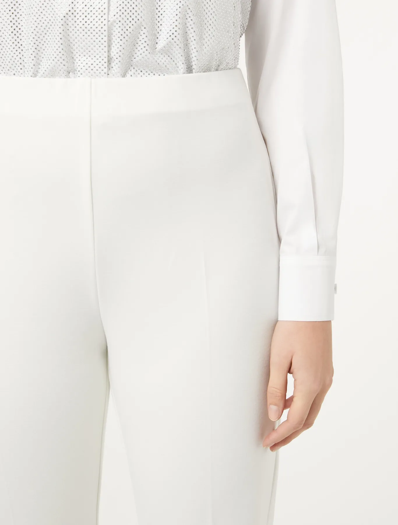 Marina Rinaldi Pantalon en jersey BLANC New