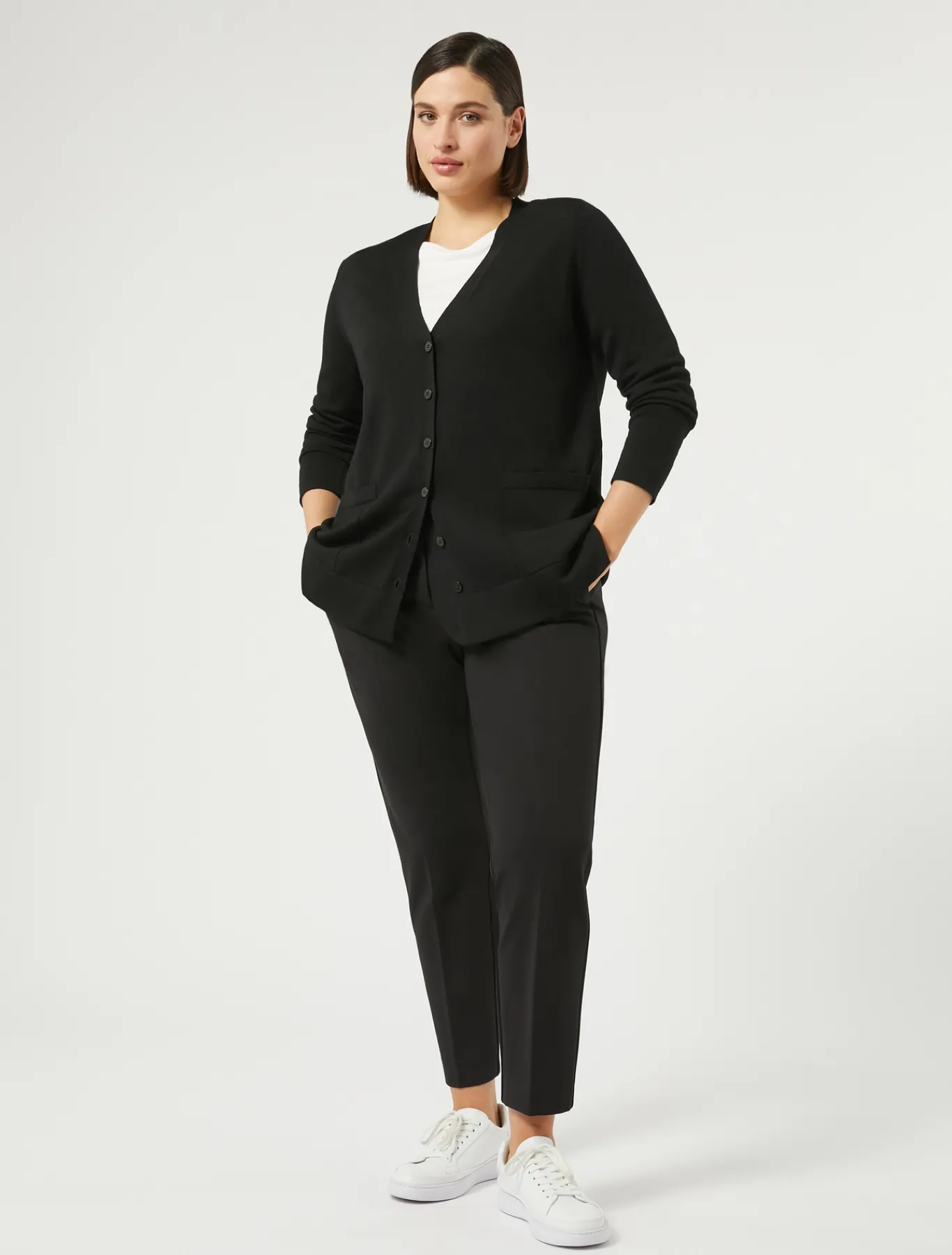 Marina Rinaldi Pantalon en jersey NOIR Clearance