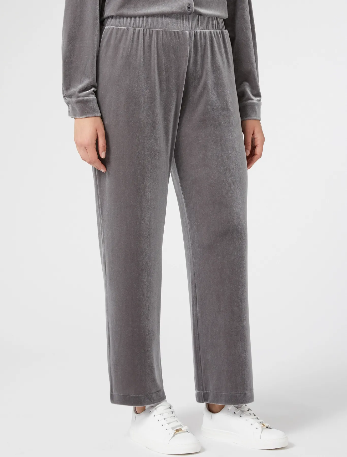 Marina Rinaldi Pantalon en jersey de velours GRISFONCE Hot