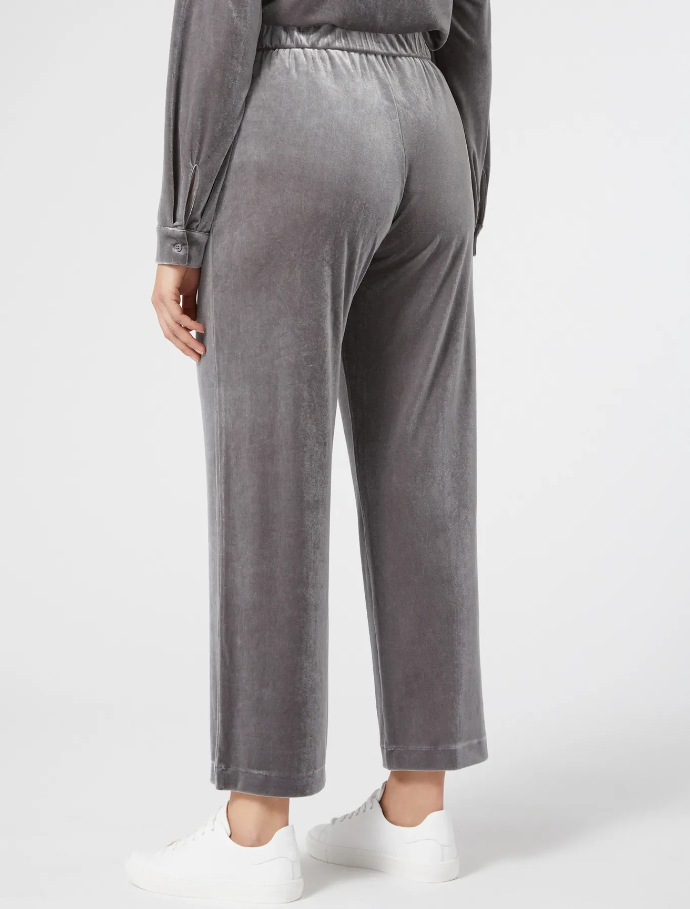 Marina Rinaldi Pantalon en jersey de velours GRISFONCE Hot