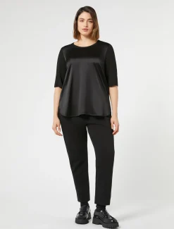 Marina Rinaldi Pantalon en jersey double NOIR Outlet