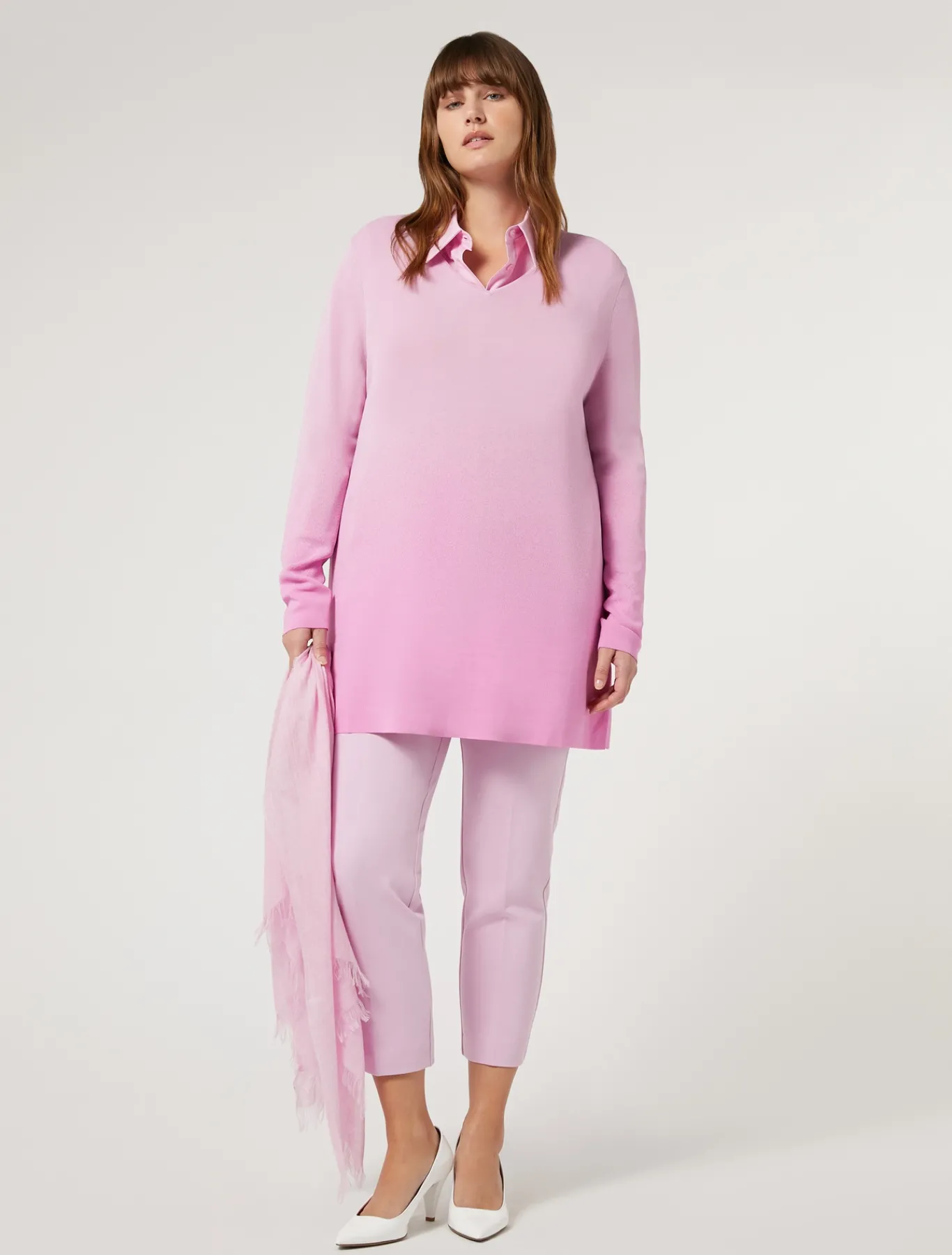 Marina Rinaldi Pantalon en jersey double ROSE Clearance