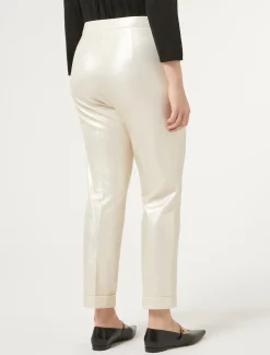 Marina Rinaldi Pantalon en jersey lamé IVOIRE New