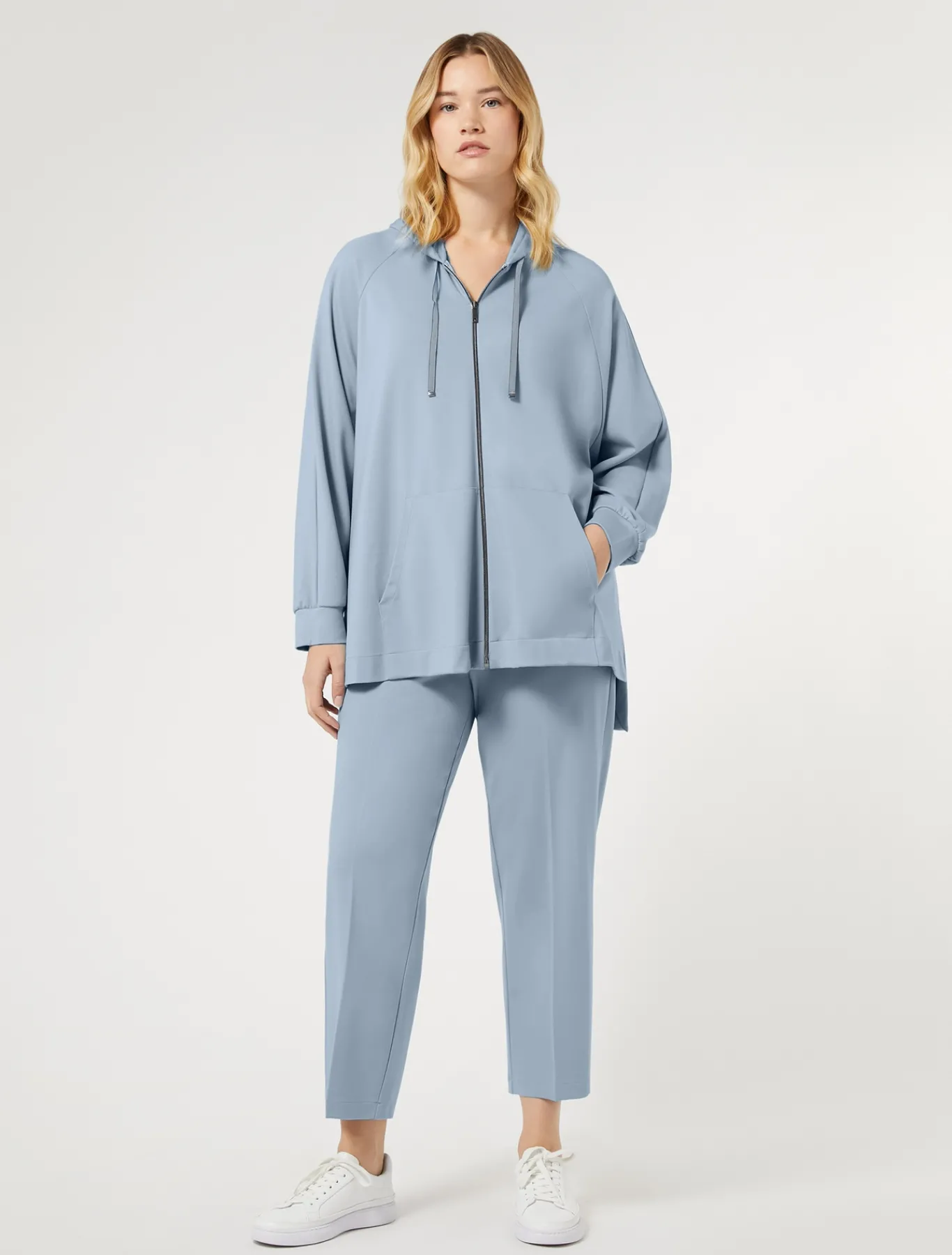Marina Rinaldi Pantalon en jersey point Milano AZURE Sale