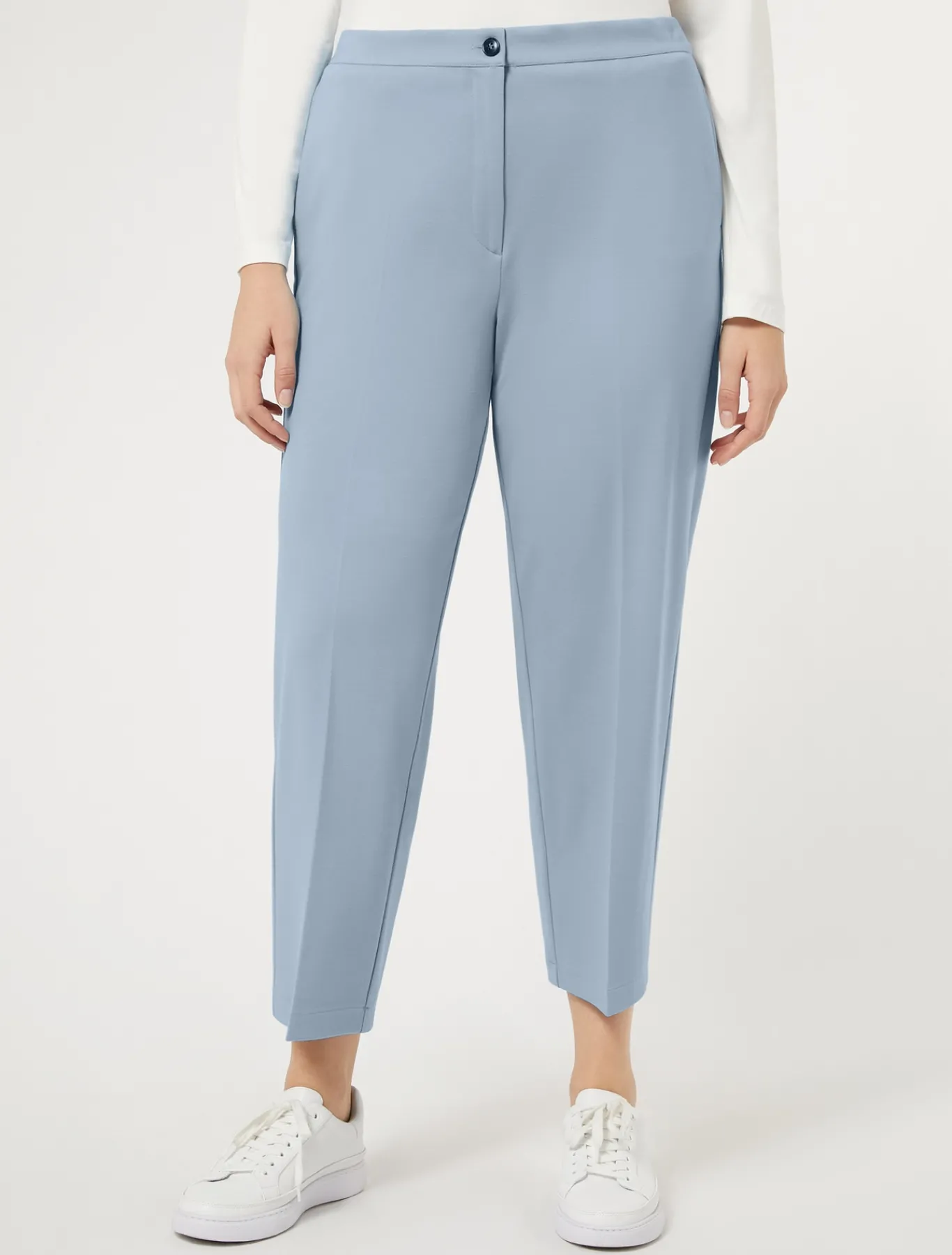 Marina Rinaldi Pantalon en jersey point Milano AZURE Sale