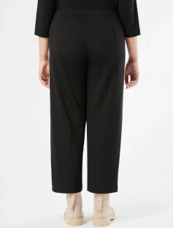 Marina Rinaldi Pantalon en jersey point Milano NOIR Fashion